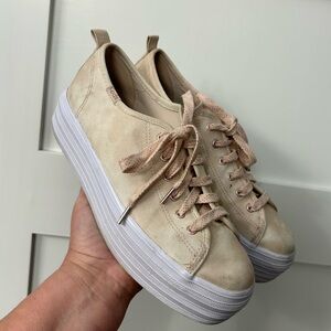 Keds Platform Sneakers Rose Gold Size 8